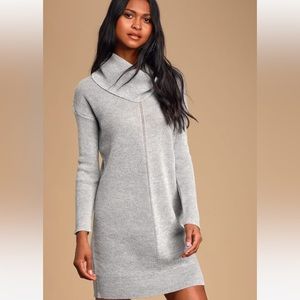 Lulus Cozy Tea Reader Sweater Dress